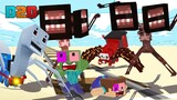 Monster School & Train School vs SIREN HEAD | Minecraft Animation