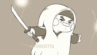 [Animation]A cute cat sleeping on the head of the cute boy Min Yoon-gi
