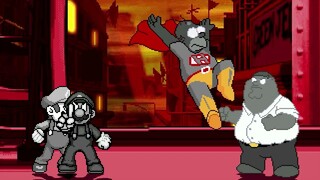 AN Mugen Request #2120: Symbiote Mario & Symbiote Luigi VS Symbiote Homer & Symbiote Peter