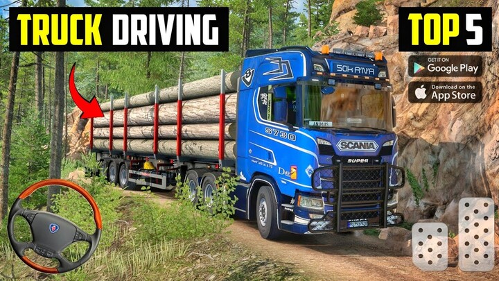 Top 5 truck driving games for android l best truck simulator games for android & ios 2024