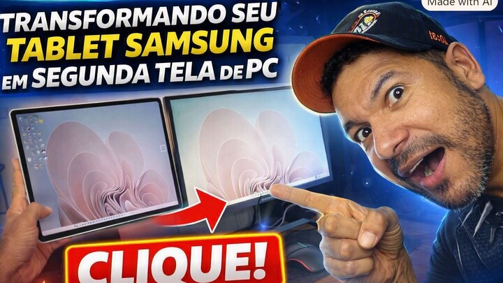 Como Usar o Galaxy Tab S10 FE Plus como Segunda Tela e Mesa Digitalizadora no PC (Com Pressão)