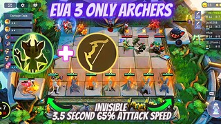 65% ATTACK SPEED BUFF EVA 3RD SKILL WITH ARCHER NEW META | EVA SKILL 3 WITH INVISIBLE ARCHER ONLY