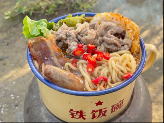 Just having some noodles