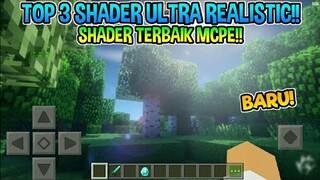 Top 3 Shader Ultra Realistic | Shader Terbaik Di Mcpe!! | Mcpe 1.13/1.14