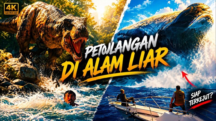 PEJALANGAN DI ALAM LIAR! TEROR T-REX & PAUS RAKSASA” 🔥 🦖🦈