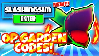 ALL NEW SECRET *🌿GARDEN* UPDATE CODES! For SLASHING SIMULATOR In Roblox Slashing Simulator