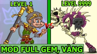 Tower Conquest Mod Apk - Nâng Cấp Quỷ Đầu Lâu Cấp 4 VS Ngộ Ko - Top Game - Thành EJ