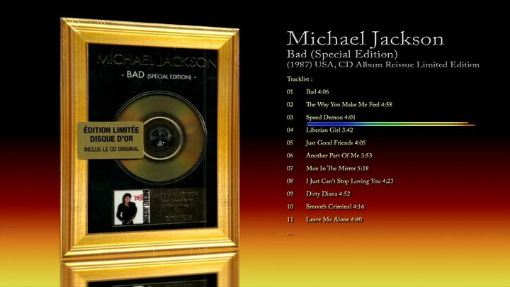 Michael Jackson (1987) Bad (Special Edition) [2007 FRENCH CD Reissue, Album - Limited Edition]