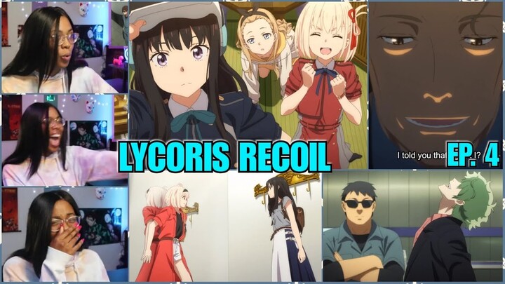 Shopping Date | "Pengin!" | Shootout 😲 |  Lycoris Recoil Episode 4 Reaction | Lalafluffbunny