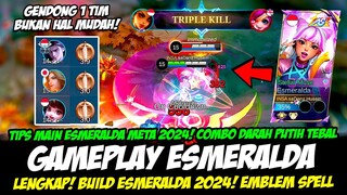 CARA MAIN ESMERALDA ALL STAR SKIN❗COMBO ESMERALDA & BUILD ESMERALDA TERSAKIT 2024❗GAMEPLAY ESMERALDA