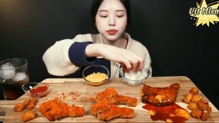 Gà rán và đùi gà nướng tẩm gia vị sốt cay 5 #amthuc