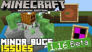 Minecraft Bedrock 1.16 Beta Minor Bugs Issues[BUGS]