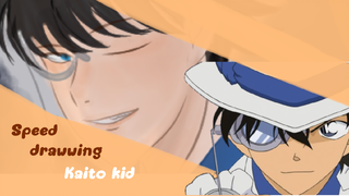 [Speed drawwing] detactive conan/ magic kaito  kaito kid