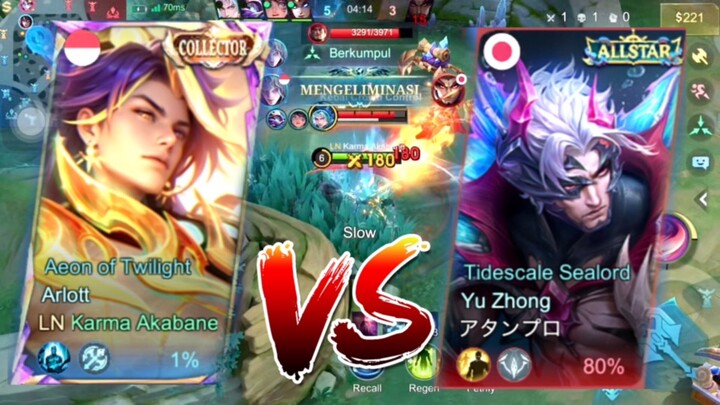 Arlot vs yusong