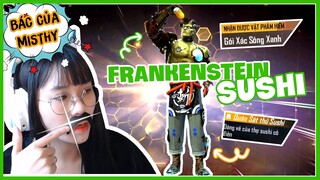 [FREE FIRE] Halloween lần đầu gặp bác của Misthy &amp; bộ đồ Frankenstein Sushi