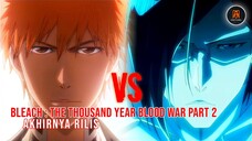 FINAL BATTLE SHINIGAMI VS QUINCY,ini dia jadwal rilis Bleach the thousand year blood war part 2🥳