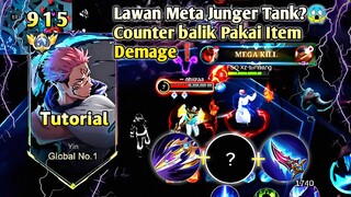 Tutorial Bikin Yin Menang Mudah Lawan Fredrinn Yang Meta Jungler Tank ❗Best Build Yin 2024 mlbb🔥