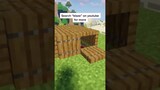 Minecraft: How to build the smallest house ever 🏠  |#Shorts