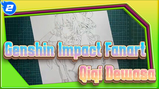 Qiqi Dewasa Mencari Cocomilk Online! Mendesak! Genshin Impact| Digambar tangan_2