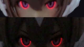 Make special effects for the robot girl's modified movable eyeballs