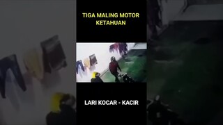 TIGA MALING MOTOR KETAHUAN MENCURI
