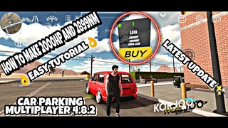 || TUTORIAL || How To Make 2000Hp And 2899Nm In || Car Parking Multiplayer 4.8.2 Latest Update