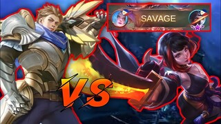 Alucard vs Top Global Karina and Trashtalker Enemies (WHO WILL WIN?) | MLBB | SlaughterZ