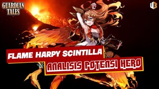 Analisis Hero Flame Harpy Scintilla | TIPS GUARDIAN TALES INDONESIA