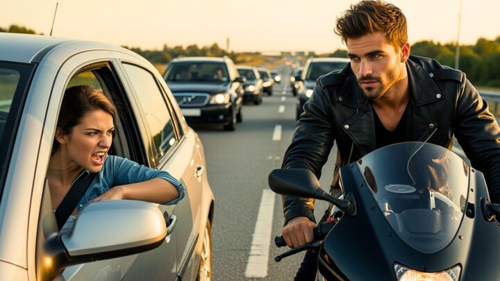 She Argued With the Hot Biker in Traffic — Unaware He Was a Mafia Boss