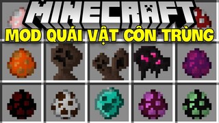 MINECRAFT MOD TRỨNG QUÁI VẬT CÔN TRÙNG SIÊU TO KHỔNG LỒ TRONG MINECRAFT*QUÁI VẬT CÔN TRÙNG DUNG NHAM