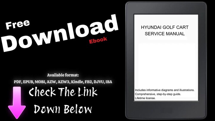 HYUNDAI GOLF CART SERVICE MANUAL