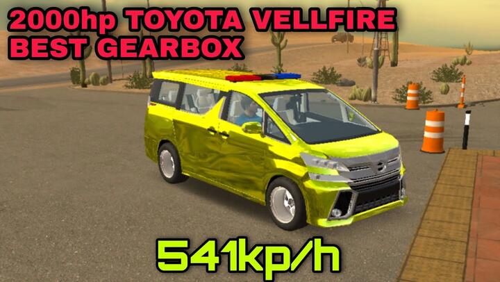 🚀2000hp & 3000torq toyota vellfire🔥best gearbox v4.8.5 👉 car parking multiplayer
