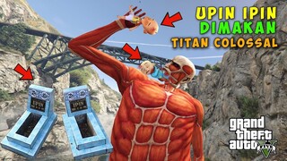 TERNYATA UPIN DAN IPIN MENINGGAL KARENA DI MAKAN OLEH TITAN COLOSSAL - GTA V MOD