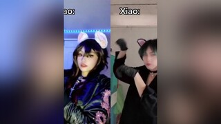 duet with  huxiao genshinimpact xiaocosplay hutaocosplay genshinimpactcosplay   hutao xiao kitty ca