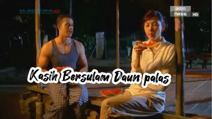Kasih bersulam daun palas