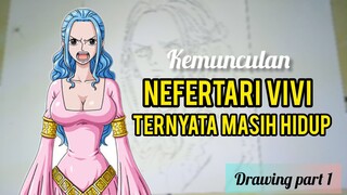 Drawing part 1 Nefertari Vivi [one piece]