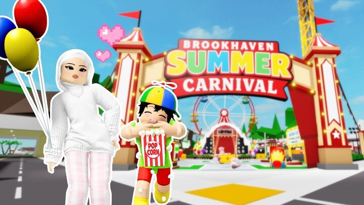 AA MINTA PERGI KE KARNAVAL DI KOTA  -  BROOKHAVEN RP Roblox Indonesia