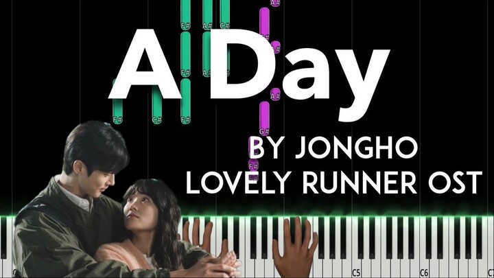 A Day by Jungho (선재 업고 튀어 - Lovely Runner OST) piano cover + sheet music & lyrics