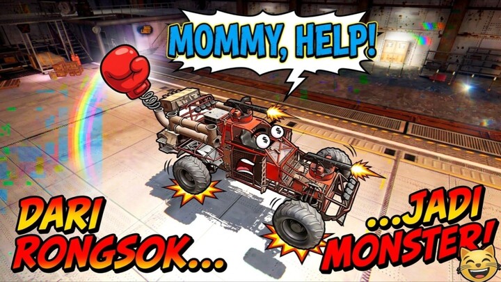 Rakit Mobil Sampah Jadi Penghancur! | Crossout Mobile EXE