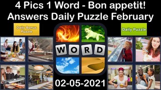 4 Pics 1 Word - Bon appetit! - 05 February 2021 - Answer Daily Puzzle + Daily Bonus Puzzle