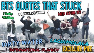 Famous quotes that BTS says