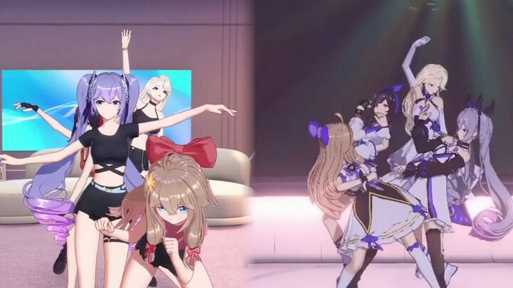 【A-SOUL】某搞笑女团一年前后潮舞对比