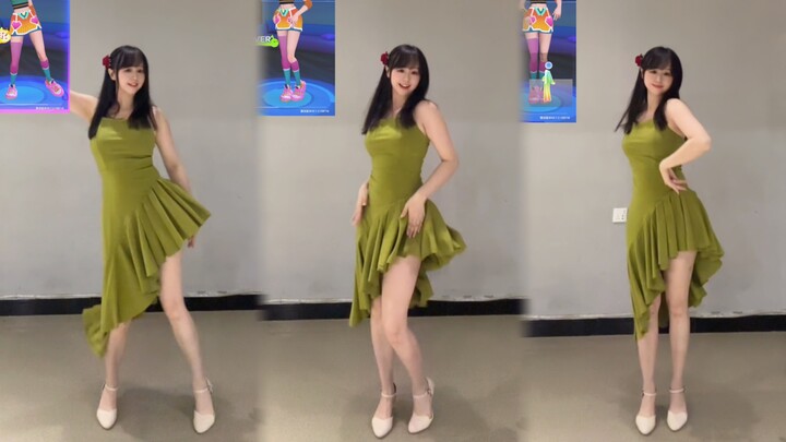 أختي بفستان السباغيتي الأخضر، أنيقة جدًا!