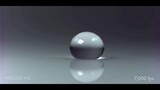 The slow motion of water drop droping moment 