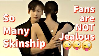 ChaEunWoo Skinship with Model (Yooneong)