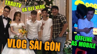 QUANGSPIN VlOG | ĐI ĐÁM CƯỚI TRÂUTV + OFFLINE AS MOBILE 2 TRIỆU SUB CÙNG BÀ BEE VLOG
