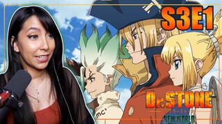 NEW WORLD!!  | Dr.STONE SEASON 3 EPISODE 1 Reaction