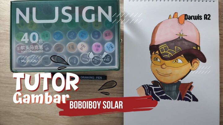 Cara Menggambar Boboiboy Solar