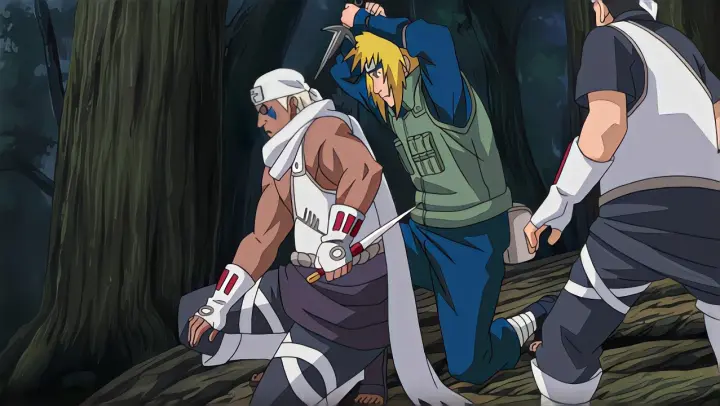 I have a responsibility on my shoulders,i can't lose! | Minato vs Raikage and Killer Bee