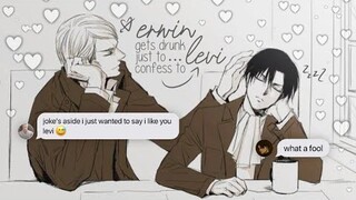 drunk erwin says dad jokes and a confession to levi | 2.5k x 2 subs special [aot]